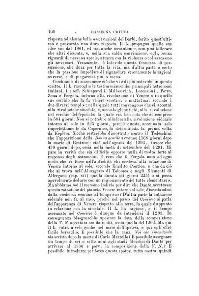 Rassegna critica della letteratura italiana