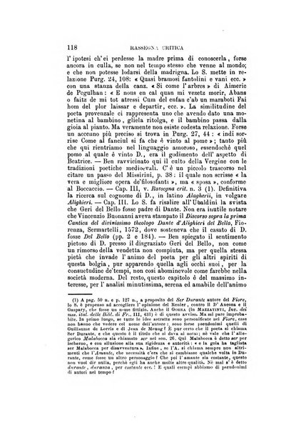 Rassegna critica della letteratura italiana