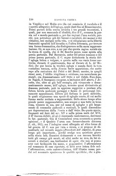 Rassegna critica della letteratura italiana