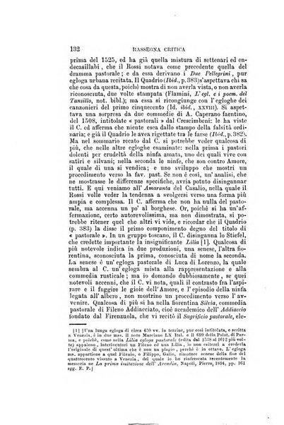 Rassegna critica della letteratura italiana