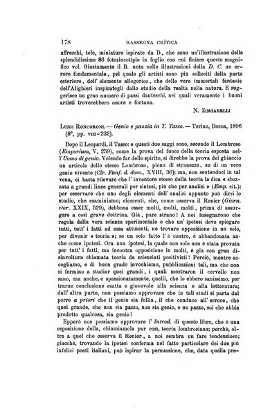 Rassegna critica della letteratura italiana