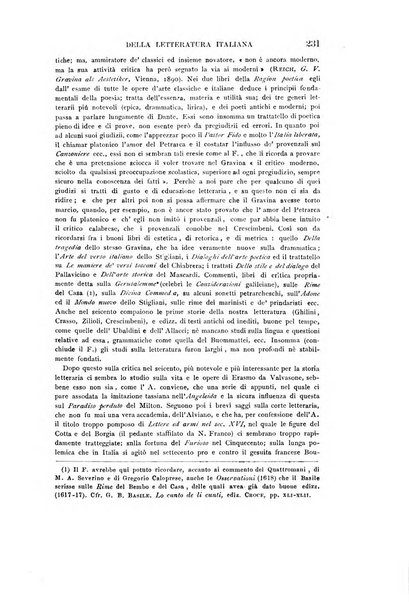 Rassegna critica della letteratura italiana