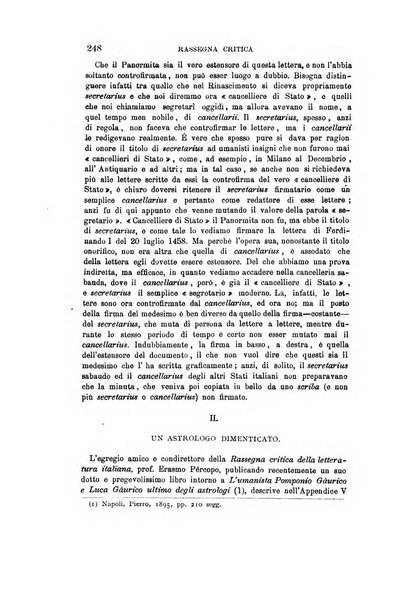 Rassegna critica della letteratura italiana