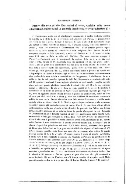 Rassegna critica della letteratura italiana