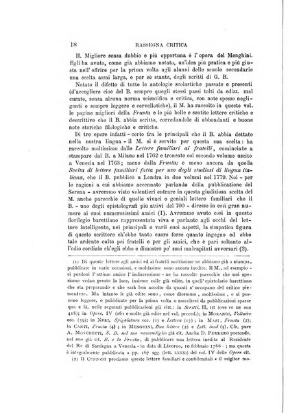 Rassegna critica della letteratura italiana