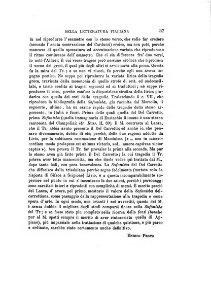 Rassegna critica della letteratura italiana