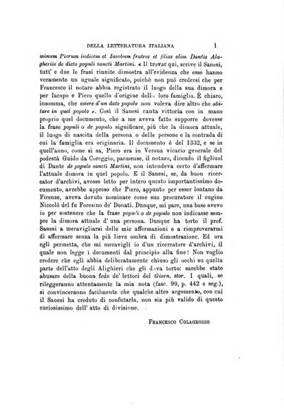 Rassegna critica della letteratura italiana