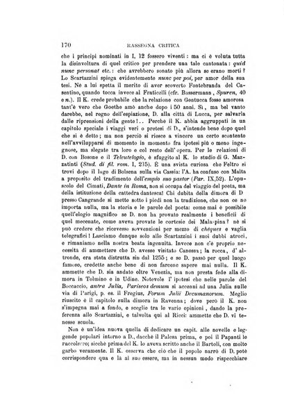 Rassegna critica della letteratura italiana