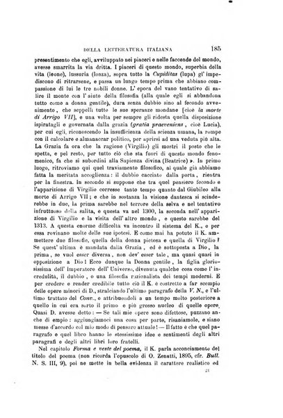 Rassegna critica della letteratura italiana