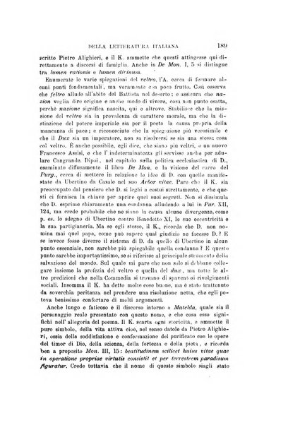 Rassegna critica della letteratura italiana