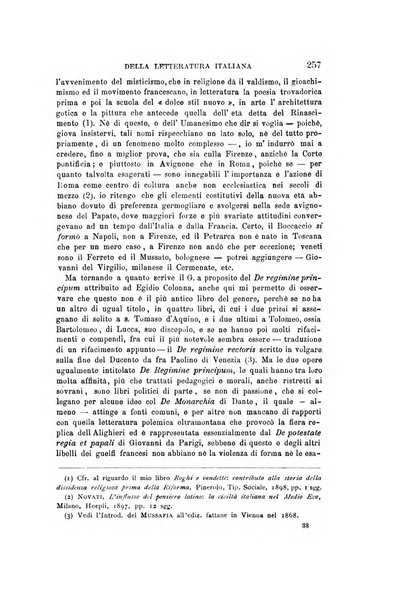 Rassegna critica della letteratura italiana