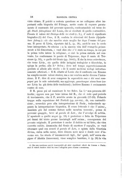 Rassegna critica della letteratura italiana