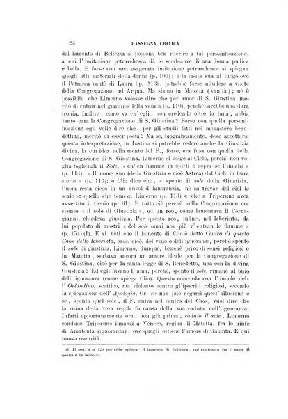 Rassegna critica della letteratura italiana