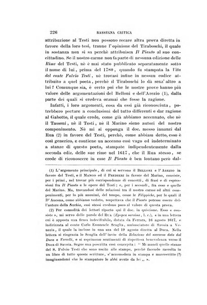 Rassegna critica della letteratura italiana