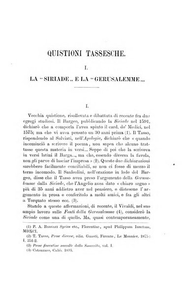 Rassegna critica della letteratura italiana