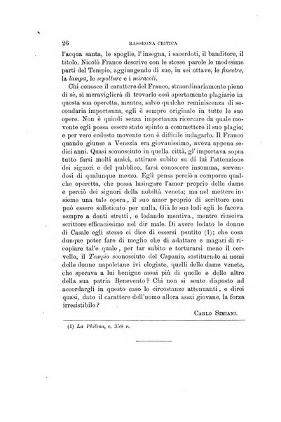 Rassegna critica della letteratura italiana