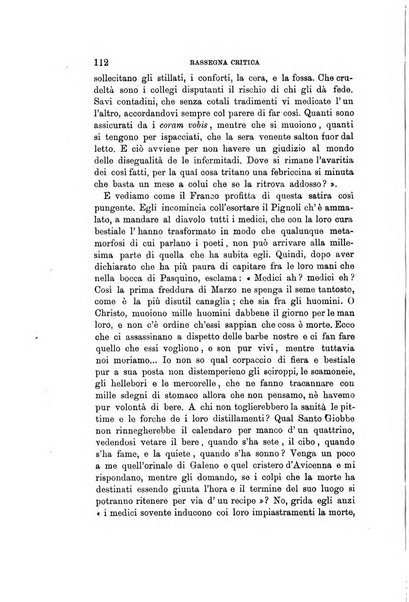 Rassegna critica della letteratura italiana