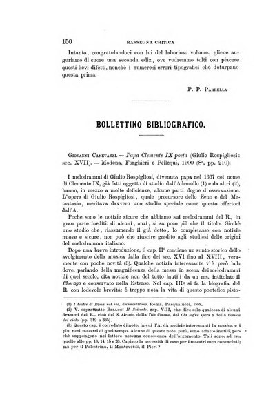 Rassegna critica della letteratura italiana