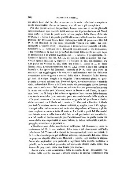 Rassegna critica della letteratura italiana