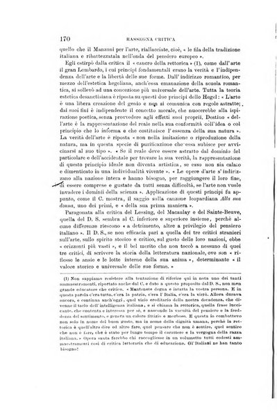 Rassegna critica della letteratura italiana