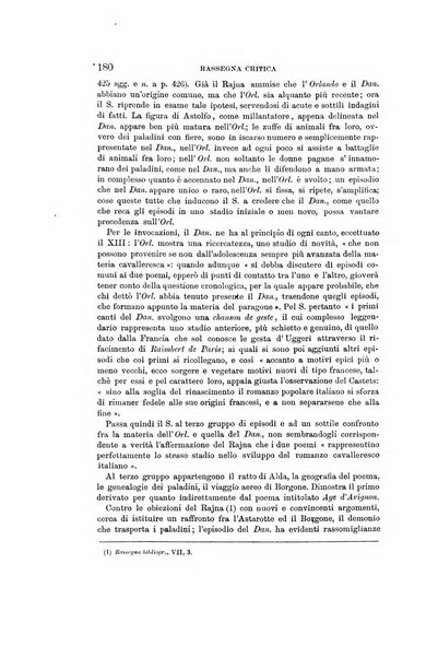 Rassegna critica della letteratura italiana