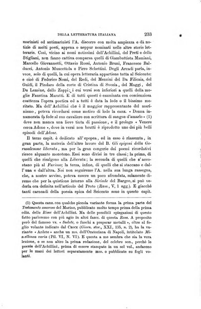 Rassegna critica della letteratura italiana