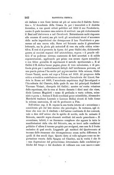 Rassegna critica della letteratura italiana