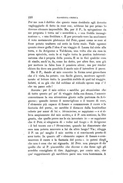 Rassegna critica della letteratura italiana