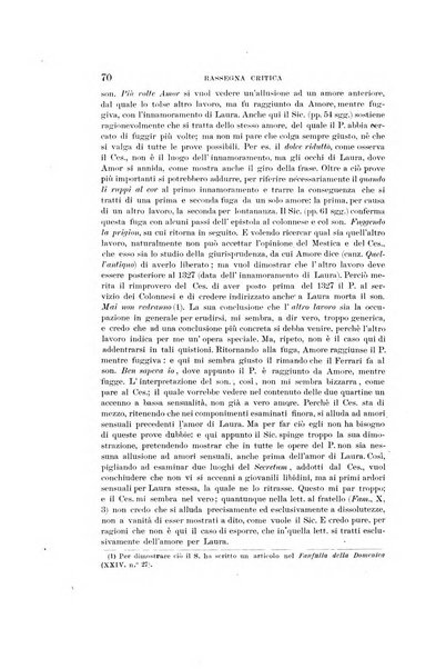 Rassegna critica della letteratura italiana