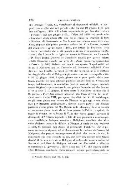 Rassegna critica della letteratura italiana