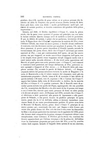 Rassegna critica della letteratura italiana