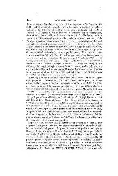 Rassegna critica della letteratura italiana