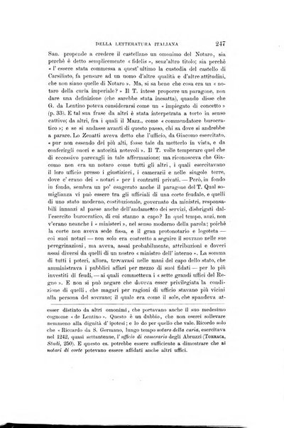 Rassegna critica della letteratura italiana