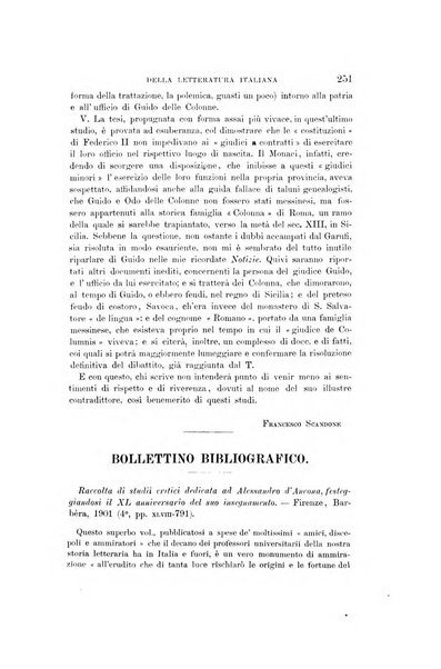 Rassegna critica della letteratura italiana