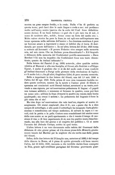 Rassegna critica della letteratura italiana