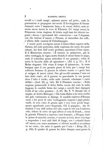 Rassegna critica della letteratura italiana