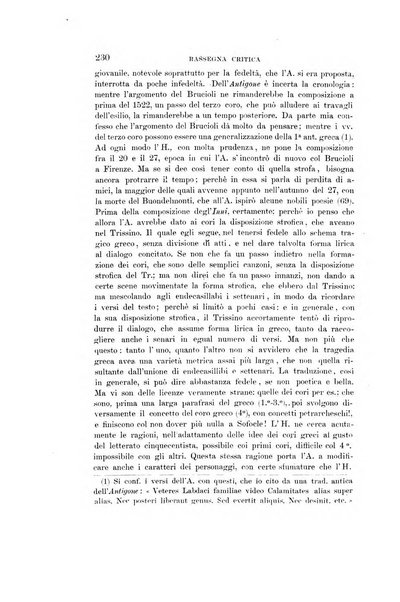 Rassegna critica della letteratura italiana