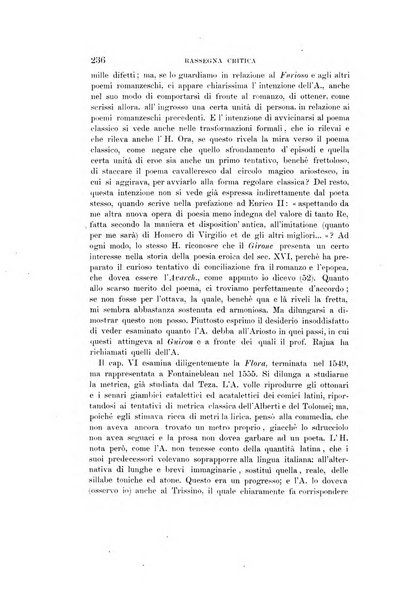 Rassegna critica della letteratura italiana