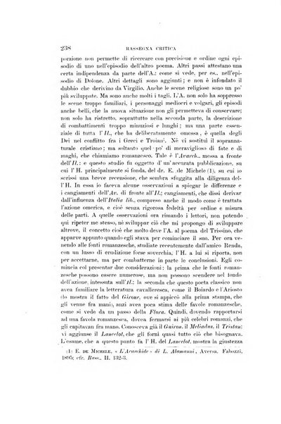 Rassegna critica della letteratura italiana