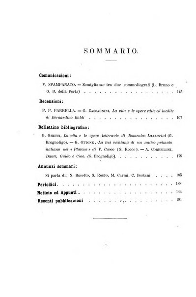 Rassegna critica della letteratura italiana