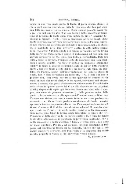 Rassegna critica della letteratura italiana