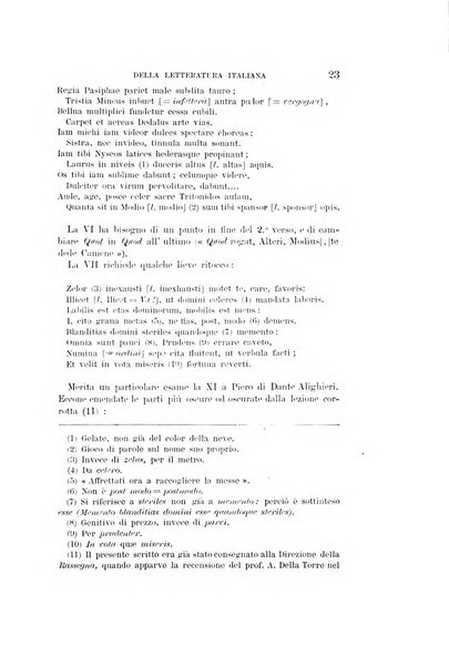 Rassegna critica della letteratura italiana