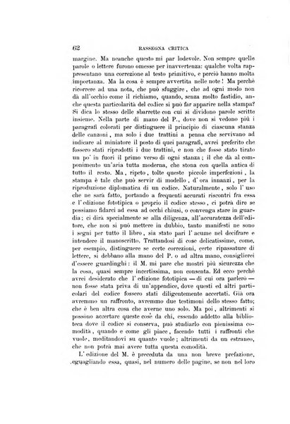 Rassegna critica della letteratura italiana