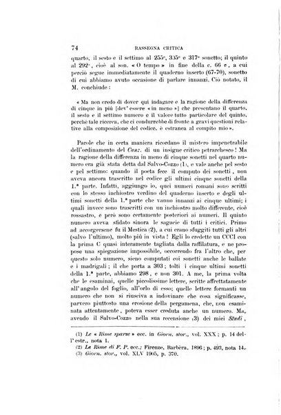 Rassegna critica della letteratura italiana