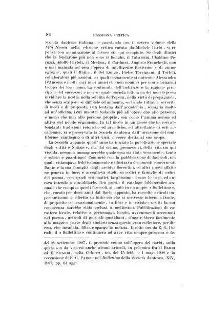 Rassegna critica della letteratura italiana