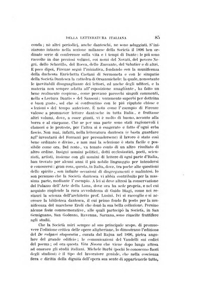 Rassegna critica della letteratura italiana