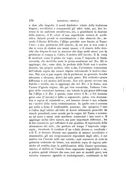 Rassegna critica della letteratura italiana