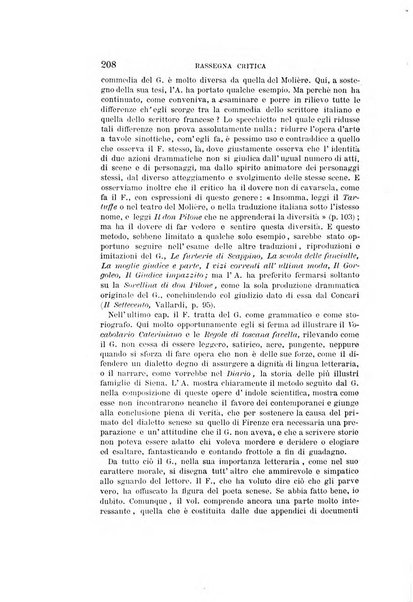 Rassegna critica della letteratura italiana