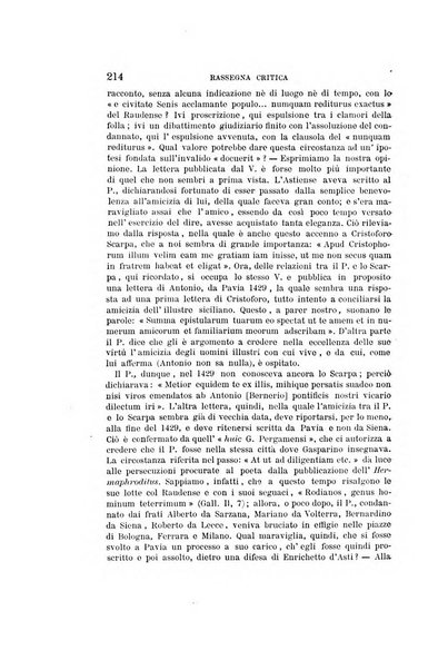 Rassegna critica della letteratura italiana