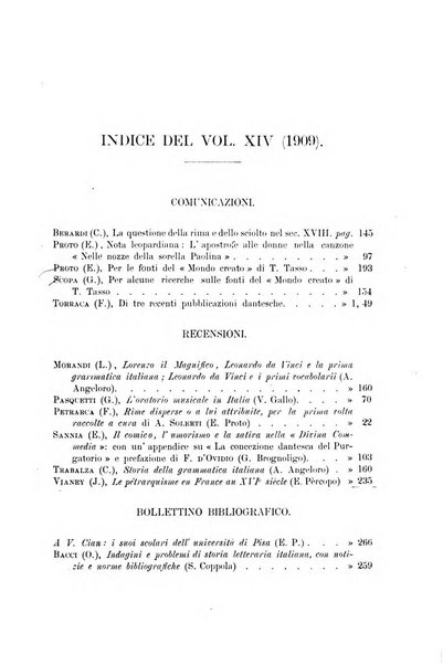 Rassegna critica della letteratura italiana